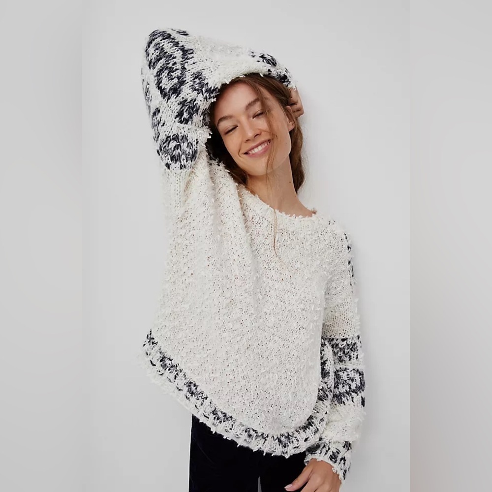 Anthropologie Pilcro Alpaca blend Petra Feathered Sweater size XS